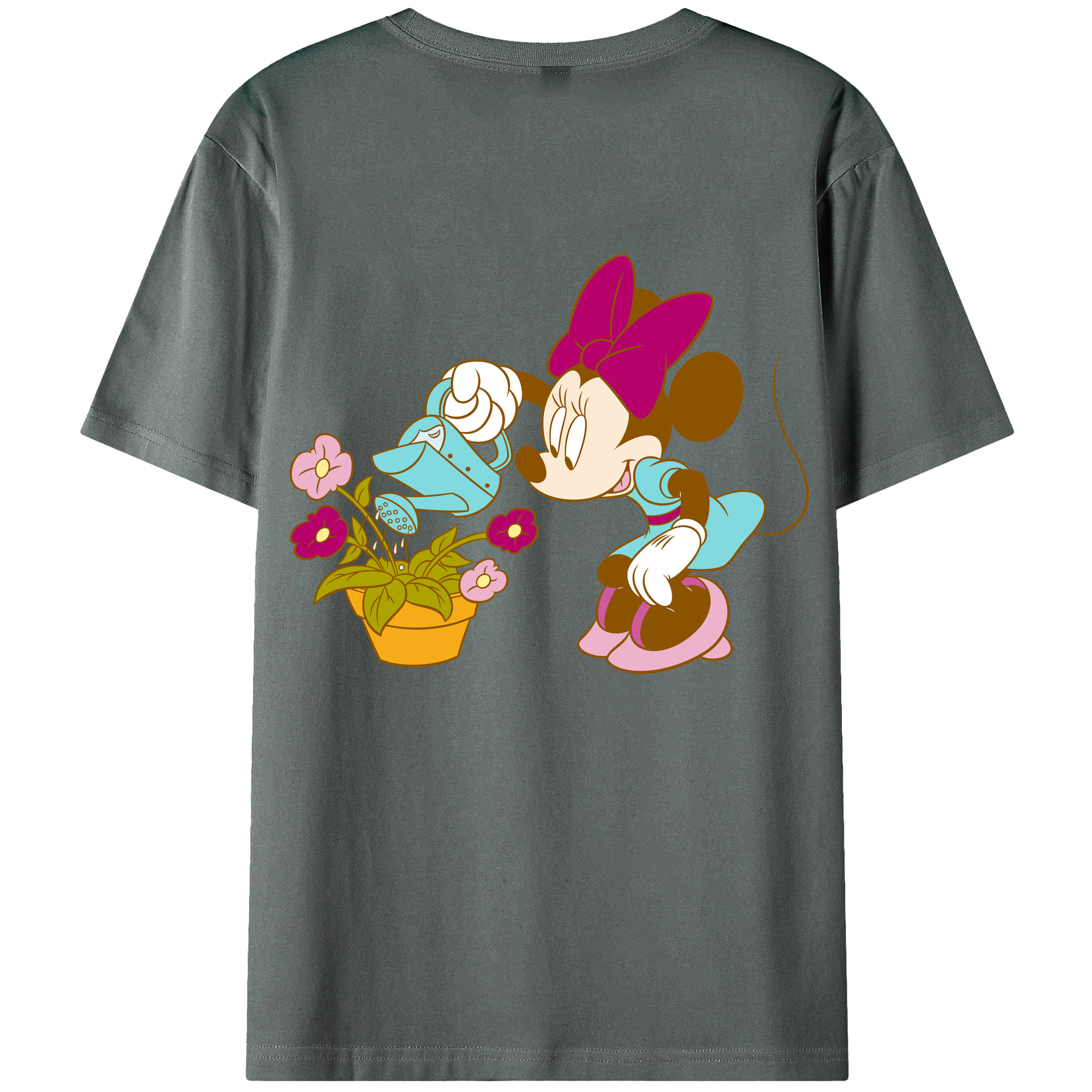 （画像用） ミッキーマウス Mickey Mouse 綿100％半袖Tシャツ（背面プリント）